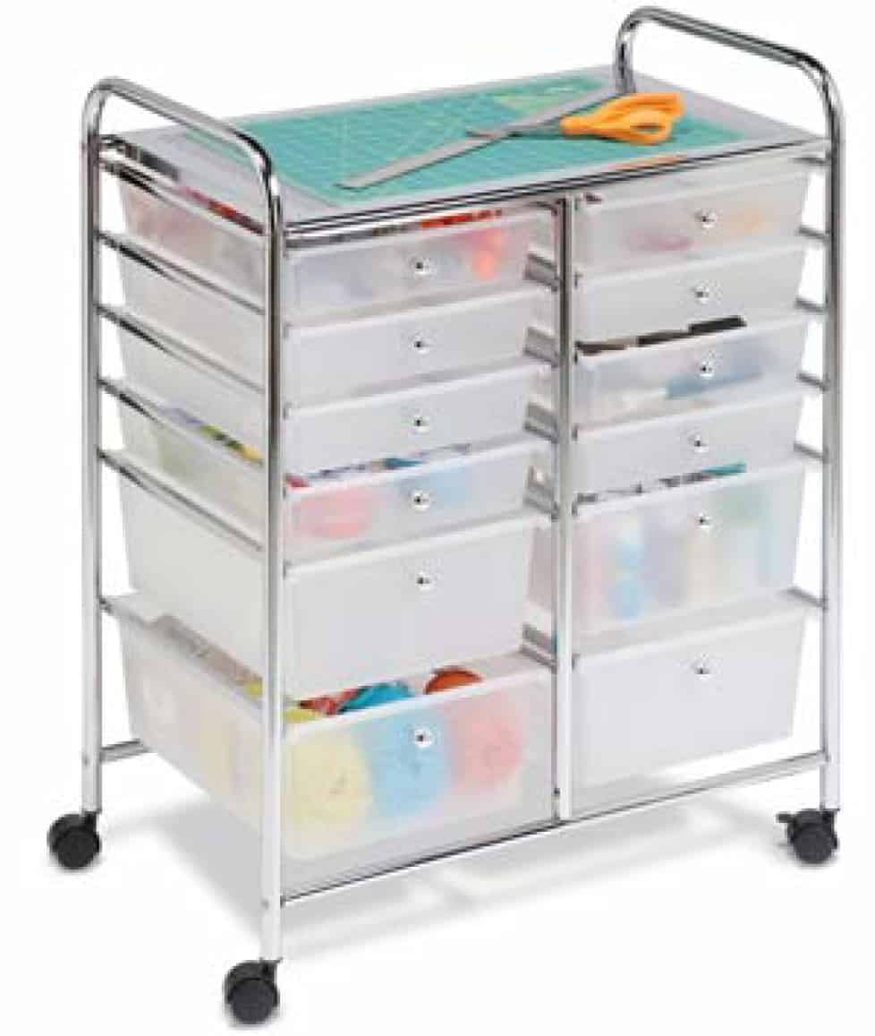 Invest in an artist taboret craft storage carts with wheels